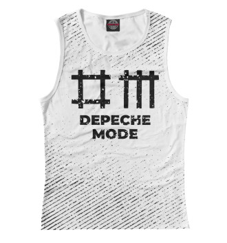 Майка для девочек Depeche Mode гранж светлый