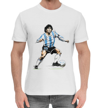Мужская Хлопковая футболка Diego Maradona