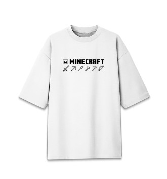 Женская Хлопковая футболка оверсайз Minecraft Hemlet