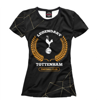 Женская Футболка Tottenham Legendary черный фон