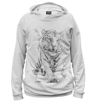 Женское Худи Белый тигр