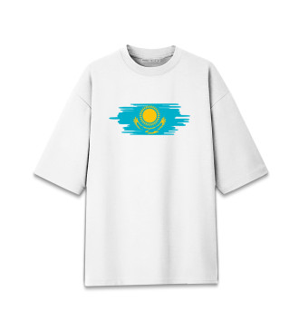Мужская Хлопковая футболка оверсайз Казахстан
