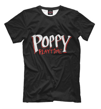 Мужская Футболка Poppy Playtime логотип
