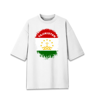 Мужская Хлопковая футболка оверсайз Tajikistan