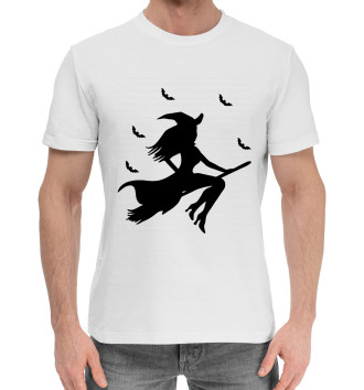 Мужская Хлопковая футболка Witch
