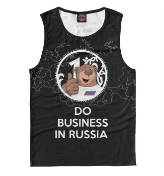 Мужская Майка Do business in Russia