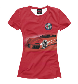 Женская Футболка Alfa Romeo