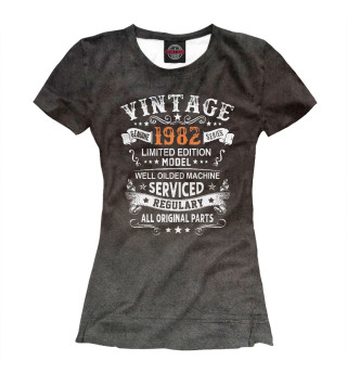 Женская футболка Vintage 1982