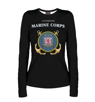 Женский Лонгслив Luxembourg Marine Corps