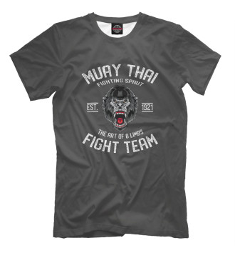 Мужская Футболка Muay Thai Fight Gorilla