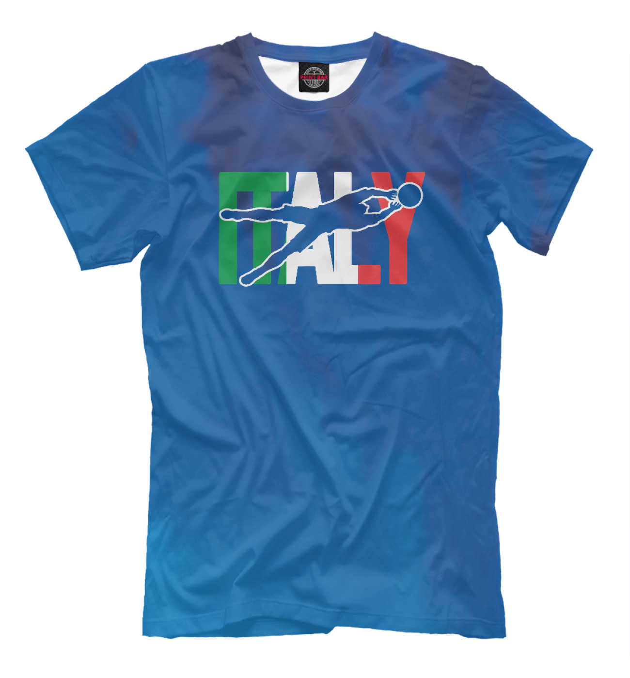 Мужская Футболка Italy Soccer, артикул: FTO-958717-fut-2