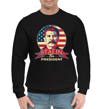 Мужской Хлопковый свитшот Stalin