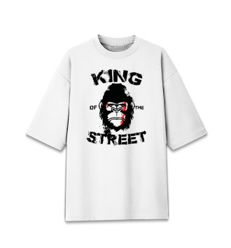 Мужская Хлопковая футболка оверсайз Король улиц