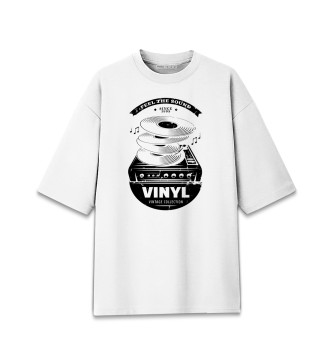 Мужская Хлопковая футболка оверсайз Vinyl vintage collection