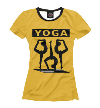 Женская Футболка Йога yoga