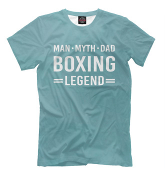 Мужская Футболка Man Myth Legend Dad Boxing