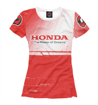 Женская Футболка Хонда - Racing (Рукава)