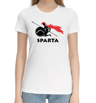 Женская Хлопковая футболка Спарта