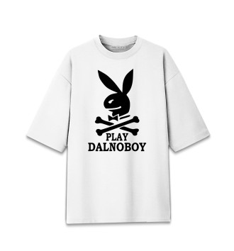 Женская Хлопковая футболка оверсайз Play dalnoboy