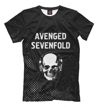 Мужская Футболка Avenged Sevenfold + Череп