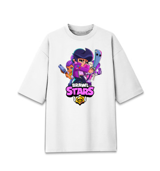 Женская Хлопковая футболка оверсайз Brawl Stars Bibi