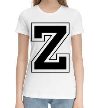 Женская Хлопковая футболка Z