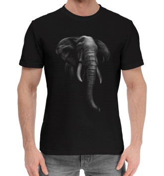 Мужская Хлопковая футболка Слоны