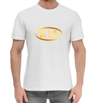 Мужская Хлопковая футболка KIA Gold