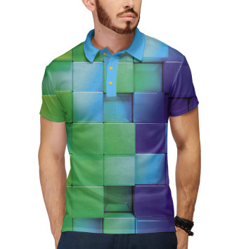 Мужское Поло 3D pattern / Color