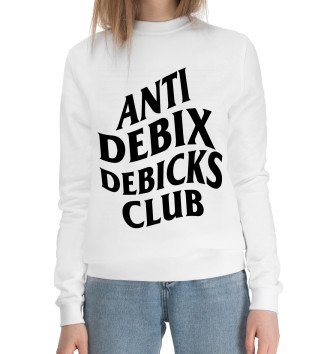 Женский Хлопковый свитшот Anti debix debicks club