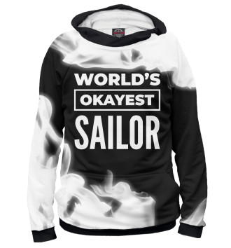 Мужское Худи World's okayest Sailor