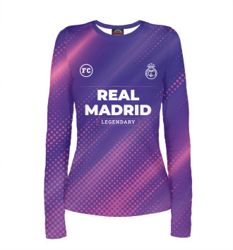 Женский Лонгслив Real Madrid Sport Grunge