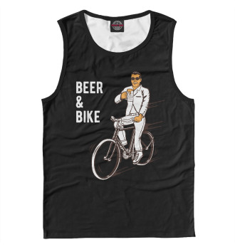 Мужская Майка Велосипед и пиво