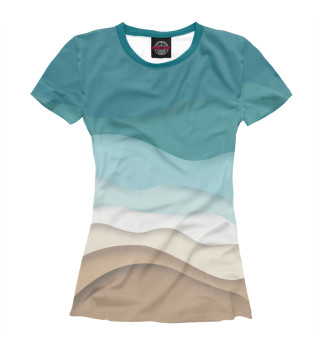 Женская футболка Морской прибой