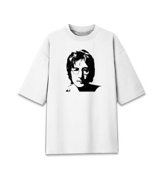 Женская Хлопковая футболка оверсайз Джон Леннон