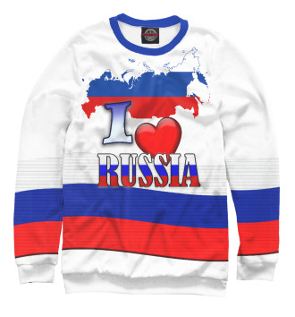 Свитшот для девочек LOVE РОССИЯ