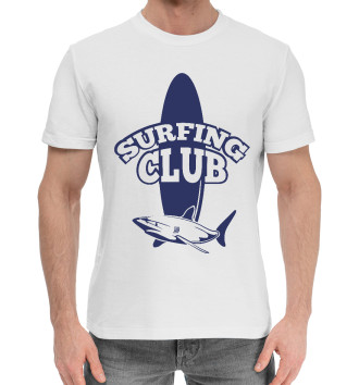 Мужская Хлопковая футболка Сёрфинг клуб