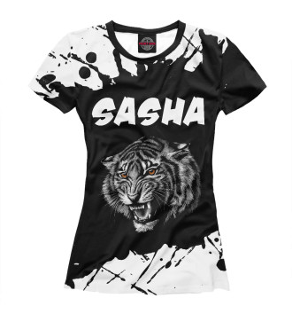 Женская Футболка Sasha - Тигр