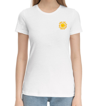 Женская Хлопковая футболка Маленькое солнышко