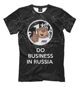 Мужская Футболка Do business in Russia