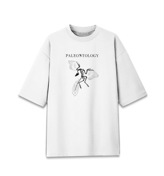Мужская Хлопковая футболка оверсайз Археоптерикс