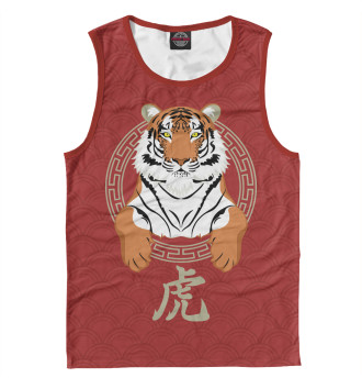 Мужская Майка Китайский тигр
