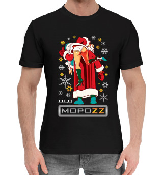 Мужская хлопковая футболка Дед Мороз Brazzers
