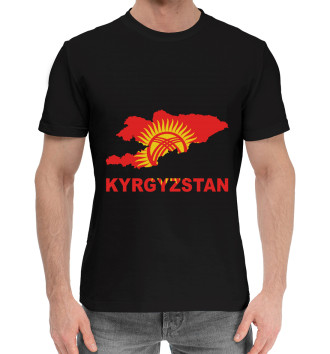 Мужская Хлопковая футболка Киргизстан