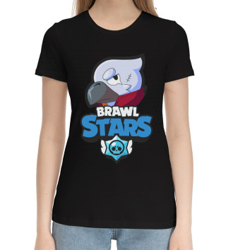 Женская Хлопковая футболка Brawl Stars