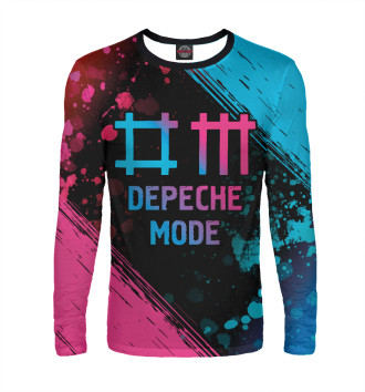 Мужской Лонгслив Depeche Mode Neon Gradient (colors)