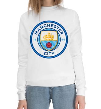 Женский Хлопковый свитшот Manchester City