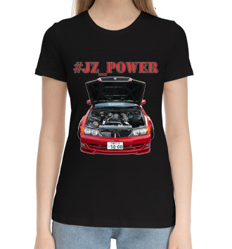 Женская Хлопковая футболка JZ_POWER Ver.1