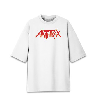 Мужская Хлопковая футболка оверсайз Anthrax