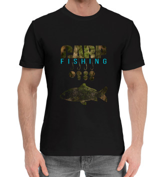 Мужская Хлопковая футболка Carp Fishing
